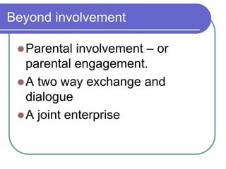 Parents As Partners In Excellence