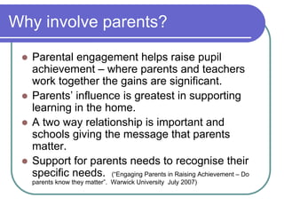 Parents As Partners In Excellence