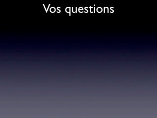 Vos questions
 
