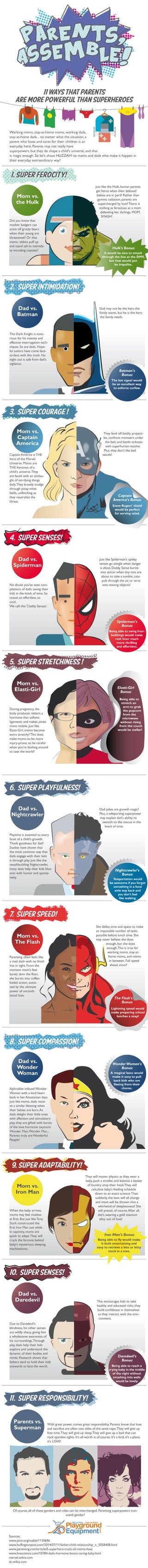 Parents, Assemble! 11 Ways That Parents Are More Powerful Than Superheroes