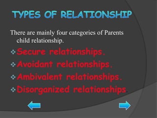 Parents child relationship | PPTX
