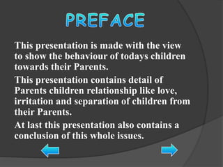 Parents child relationship | PPTX