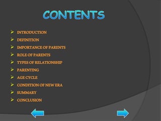 Parents child relationship | PPTX