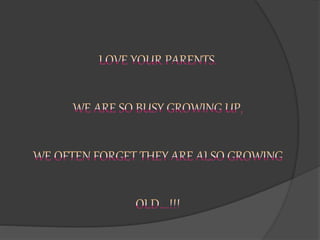 Parents child relationship | PPTX