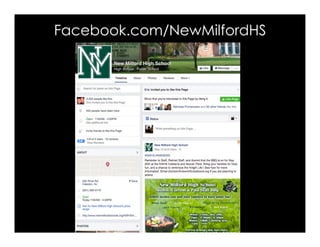 Facebook.com/NewMilfordHS
 