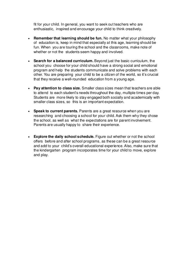 WHAT TO EXPECT IN KINDERGARTEN FOR PARENTS visual data 4