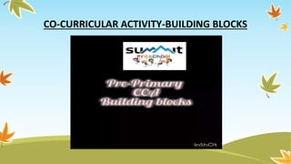 CO-CURRICULAR ACTIVITY-BUILDING BLOCKS
 