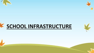 SCHOOL INFRASTRUCTURE
 