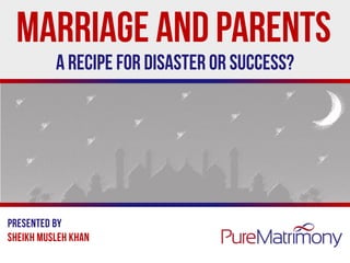 Parents vs children - A recipe for success or disaster?