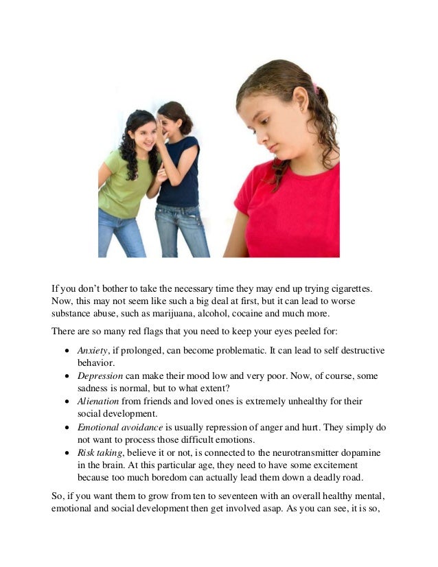 Parents watch out for those red flags