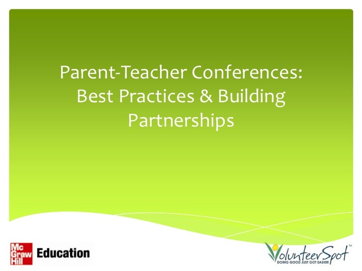 Parent teacher conferences & partnerships