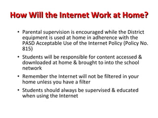 How Can the Internet Be Used Educationally? Responding to & commenting on topics  (current events, predicting action in a novel, etc) Creating written/media projects & commenting on each other’s work Review before a test/quiz Collaborate on projects Create content pages on curriculum topics Research 