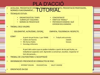 LA TUTORIA 
● Entrevistes amb el professor tutor al llarg del curs: Almenys 1 per 
alumne 
● Preavaluacions: 1r trimestre: 20-23 octubre. Es podran consultar 
informes a través del programa de faltes. 
● Entrevista pares-tutors: 27 octubre a les 19:00 
● Avaluacions. Rebran butlletí 
● Seguiment assistència/deures a través del programa de faltes 
● tuEt-omriaai1l acioensttaocrrtoej:a@gmail.com tutoria1biestorroja@gmail.com 
tutoria1acoiestorroja@gmail.com tutoria1bcoiestorroja@gmail.com 
tutoria1ciestorroja@gmail.com 
 