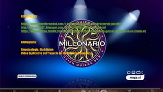 REFERENCIAS
https://superatuenfermedad.com/c-enfermedades-del-cerebro/nervio-patetico/
http://quirozaon211.blogspot.com/2017/11/nervio-facial-vii-par.html
https://tipsmedicina.tumblr.com/post/17229254429/el-ganglio-de-gasser-ubicado-en-el-cavum-de
Bibliografía :
Biopsicología. 6ta Edición
Video Explicativo del Trayecto de los 12 Pares Craneales.
 