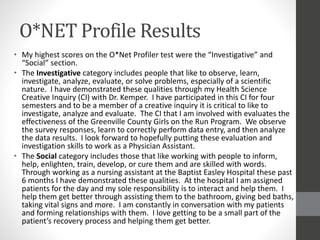 O Net Profiling PA Research on Career Powerpoint | PPTX