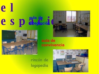 el espacio aula de integración aula de convivencia rincón de logopedia 