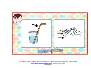 AUTOR: María José de Luis Flores. Maestra especialista en Audición y Lenguaje-Psicopedagoga. Autora del blog
http://lapsico-goloteca.blogspot.com.es LICENCIA CC (BY-NC-SA)
MADRID 2016
 