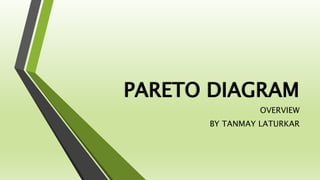 PARETO DIAGRAM
OVERVIEW
BY TANMAY LATURKAR
 