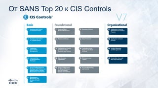 От SANS Top 20 к CIS Controls
 