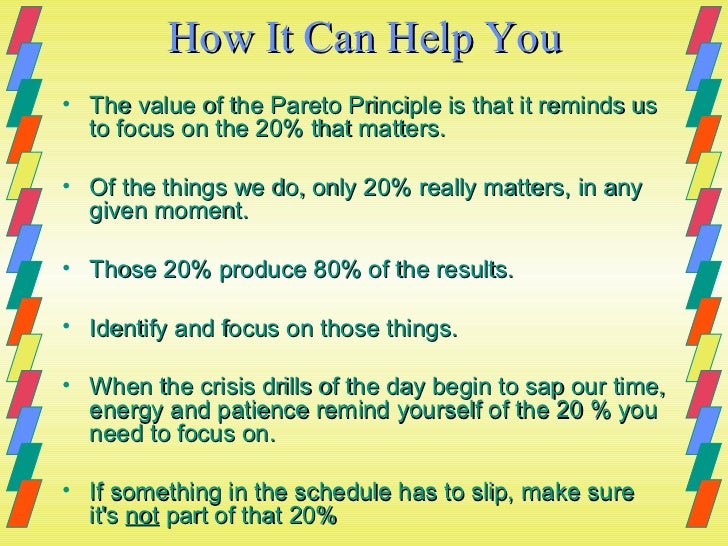 pareto principle formula