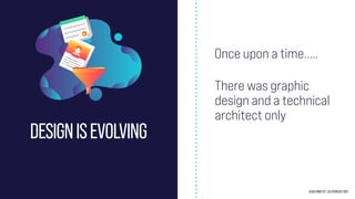 JESSA PARETTE | UX STRATEGY 2021
DESIGNISEVOLVING
Once upon a time…..
There was graphic
design and a technical
architect o...