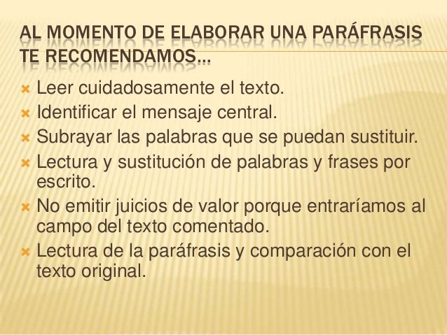 Paráfrasis