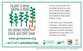 Plant a Row • Grow a Row   Grow Your Veggie Garden Guide   www.growarow.org   29
 