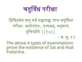 Pariksha.pptx The Ayurvedic Topic Of Padarth Vijyan | PPTX