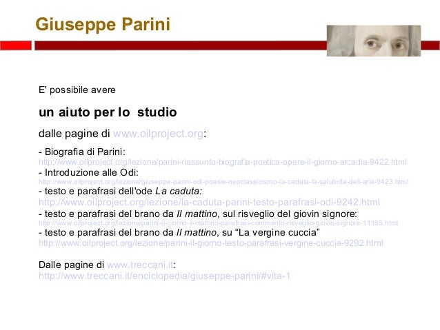 Il Risveglio Del Giovin Signore Parafrasi