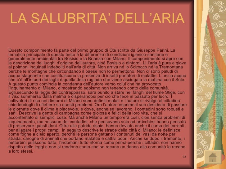Il Giovin Signore Inizia La Sua Giornata Parafrasi