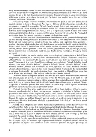 Parintele Serafim Rose, teologul rugator | PDF