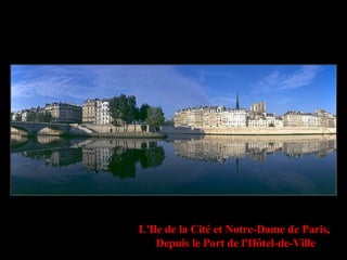 L'Ile de la Cité et Notre-Dame de Paris,   Depuis le Port de l'Hôtel-de-Ville 
