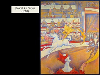 Seurat, Le Cirque 
(1891) 
 