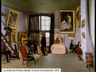 Le studio de Frédéric Bazille, 9 rue de la Condamine, 1870 
 
