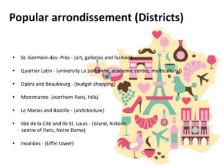 Multicultural Paris Map Explore Paris | PPTX