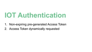 Receiving an OAuth Access Token 
POST 
https://api.spark.io/oauth/token 
PARAMS 
{ 
"grant_type": "password" 
"username": { Your Email Address } 
"password": { Password } 
} 
@Braintree_Dev @SeraAndroid 
 