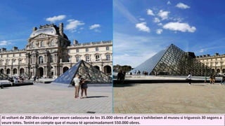 Al voltant de 200 dies caldria per veure cadascuna de les 35.000 obres d'art que s'exhibeixen al museu si triguessis 30 segons a
veure totes. Tenint en compte que el museu té aproximadament 550.000 obres.
 