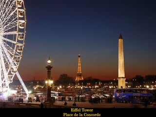 Eiffel Tower Place de la Concorde 