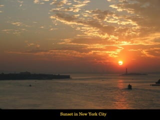 Sunset in New York City 