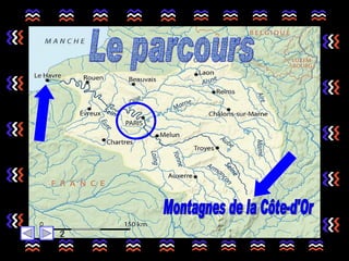 Montagnes de la Côte-d'Or Le parcours 2 