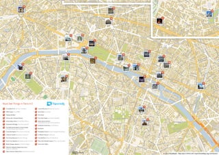 Paris tourist-map