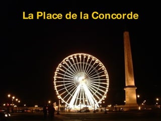 La Place de la Concorde 