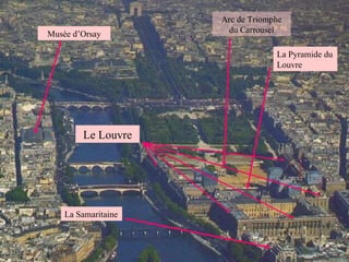 Arc de Triomphe du Carrousel La Pyramide du Louvre La Samaritaine Musée d’Orsay Le Louvre 