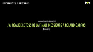 EXPERIENCE | REWARDS

 