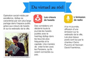 Paris 2.0 : "Un jour de tweets a paris" Olivier Gangnard et Caroline Ramade, Mairie de Paris 