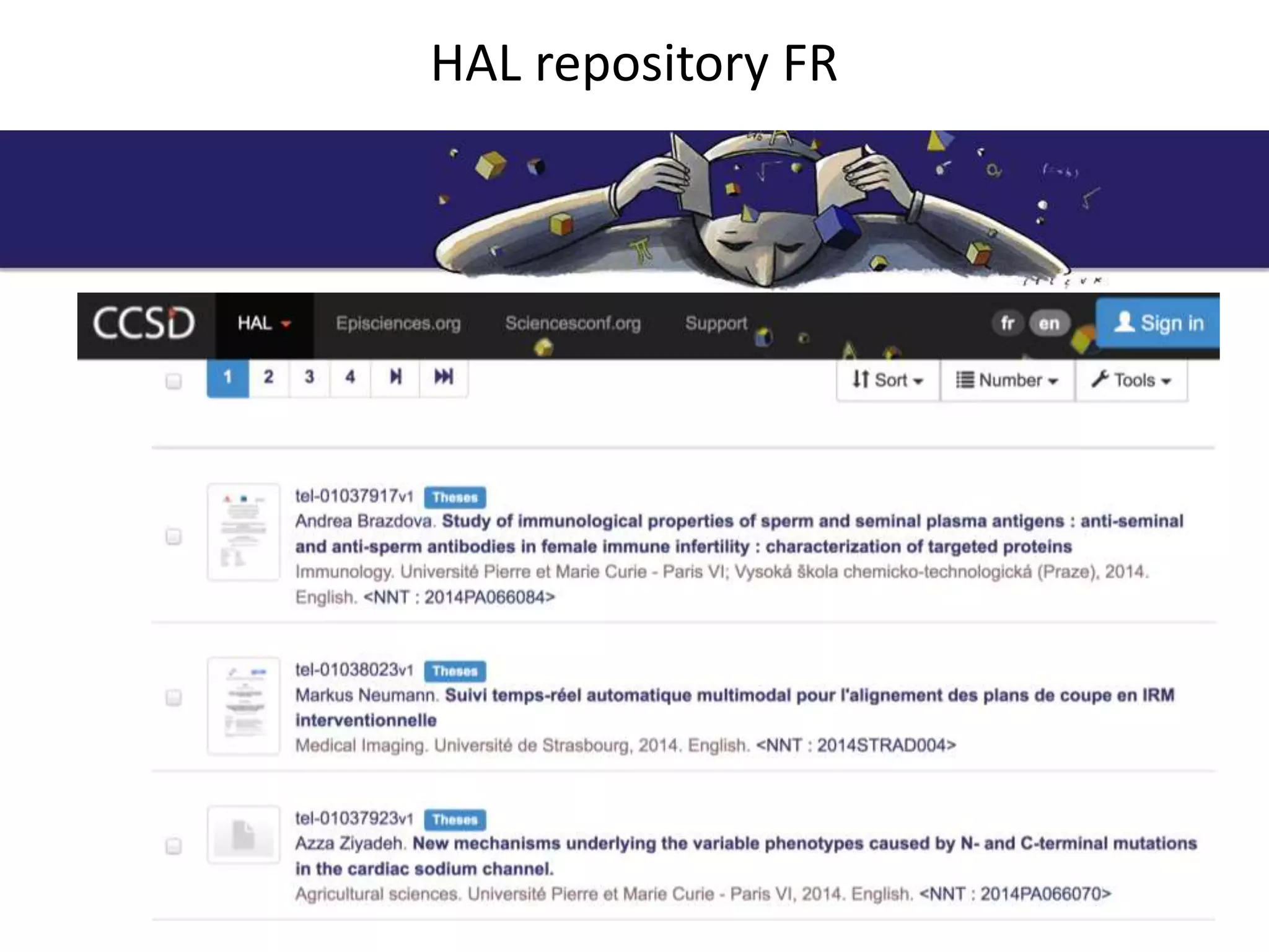 HAL repository FR
 