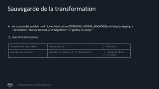 AWS Transform Custom - AWS Summit Paris 2026 | PDF