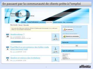 En passant par la communauté de clients prête à l’emploi7