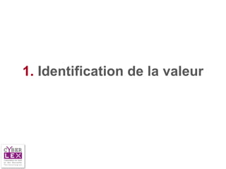 1. Identification de la valeur
 
