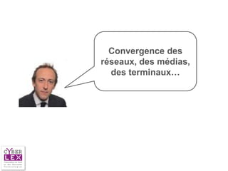 Convergence des
réseaux, des médias,
  des terminaux…
 
